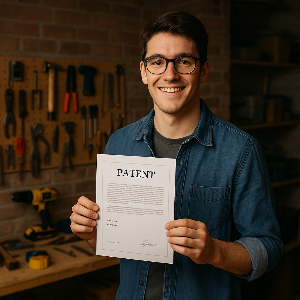 Schüler mit Patent